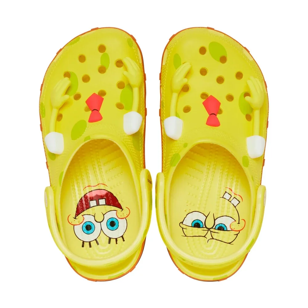 Crocs Spongebob Classic 209824-7HD Clogs Men's US 8 Yellow Casual Shoes JAX2119